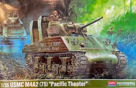 ACADEMY 1:35 M4A2 (75) "Pacific Theater" USMC