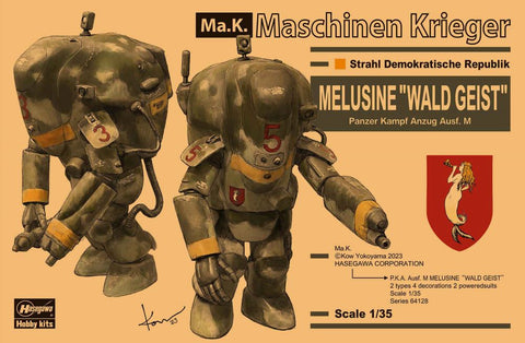 HASEGAWA1/35 Maschinen Krieger PKA Ausf M Melusine Wald Geist Anti-Gravity Armored Fighters (2) (Ltd Editionner ne w/Catapult (Ltd Edition)