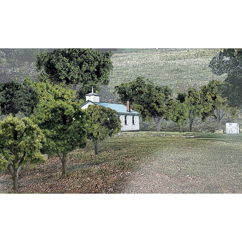 WOODLAND SCENICS Mixed Green Deciduous Tree Pack - Ready Made Trees™ -- 3/4 to 2" 1.9 to 5.1cm pkg(38)