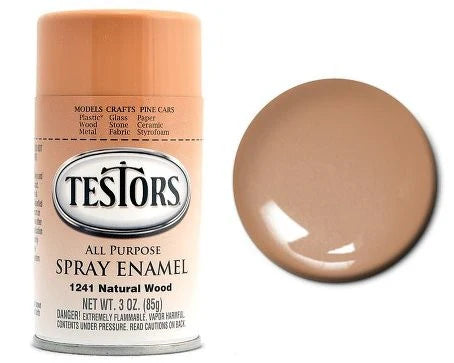 TESTORS 3oz. Spray Finishing Enamel Natural Wood