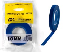AKI Blue Masking Tape for Curves 10mm