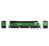 RAPIDO HO GE C30-7, ESU LokSound DCC Sound, Burlington Northern #5533
