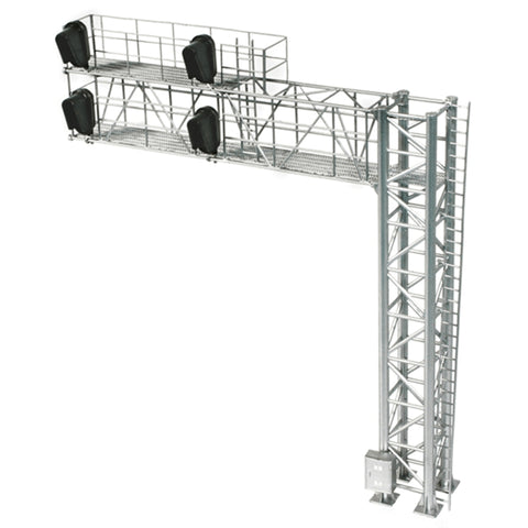 ATLAS HO Right Hand 2-Track Modern Cantilever Signal Bridge