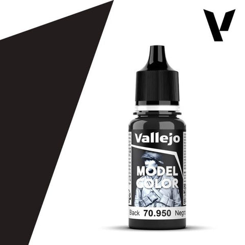 VALLEJO 17ml Bottle Black Model Color