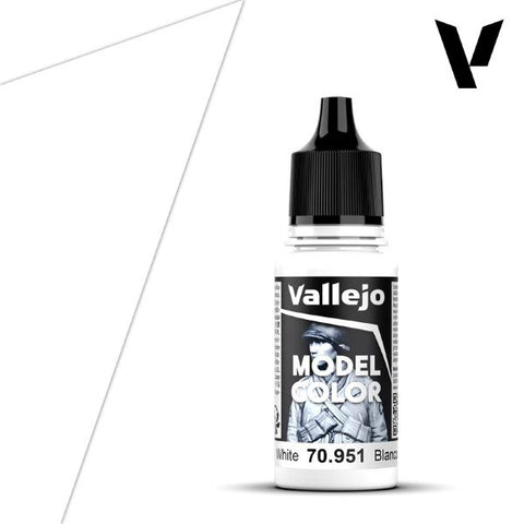 VALLEJO 17ml Bottle White Model Color