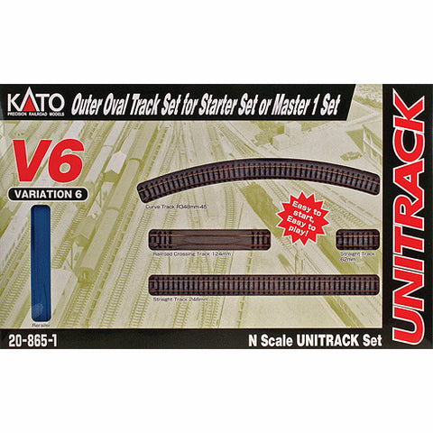 KATO N V6 Outside Loop Track Set Unitrack