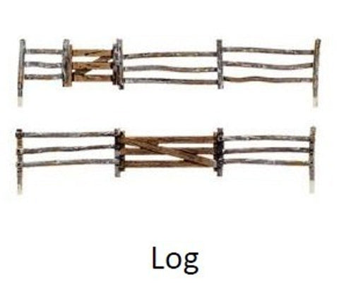 WOODLAND SCENICS N Log Fence