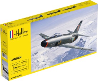HELLER 1/72 Lansen Two-Seater Swedish AF Aircraft