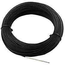 WIREWORKS #22 Gauge 1-Conductor Hookup Wire - 50' 15.2m --Black