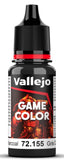 VALLEJO 18ml Bottle Charcoal Game Color