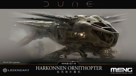 MENG Dune Movie: Harkonnen Ornithopter (7"wide, 3.5"long)