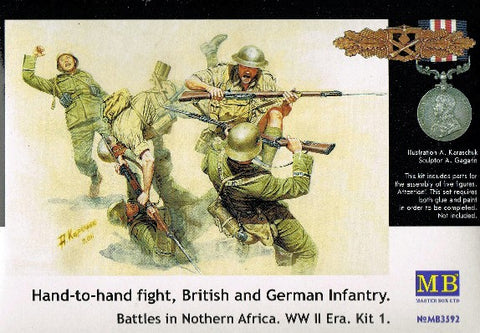 MASTERBOX 1/35 Hand to Hand Combat British & German Infantry N.Africa WWII (5)