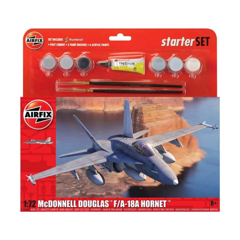 AIRFIX 1:72 F18A HORNET AIRCRAFT STARTER SET