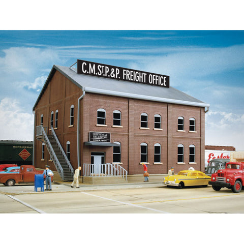 WALTHERS HO Brick Freight Office kit