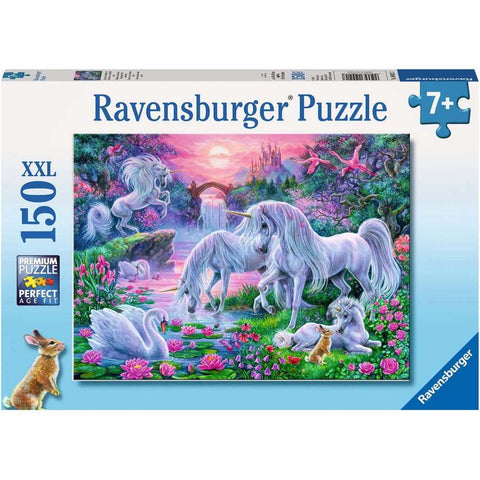 150-PIECE Unicorns in the Sunset Glow PUZZLE