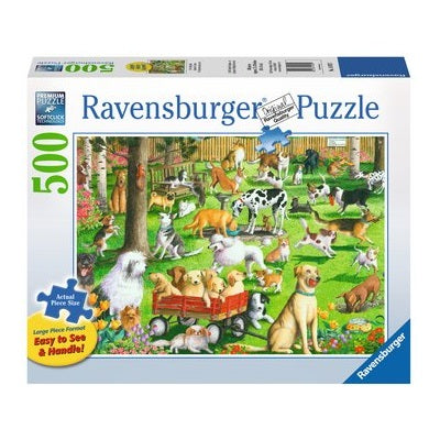 500-LARGE-PIECE At the Dog Park PUZZLE