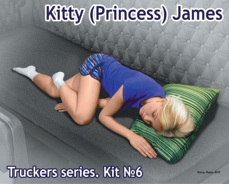 MASTERBOX 1/24 Kitty James Trucker Passenger Sleeping (for Trucks w/Sleeper Beds)