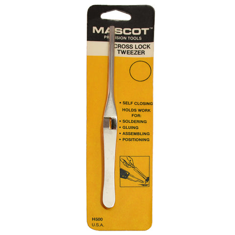 MASCOT Cross Lock Tweezers 6-1/2"