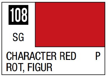 MR HOBBY  10ml Lacquer Based Semi-Gloss Character Red