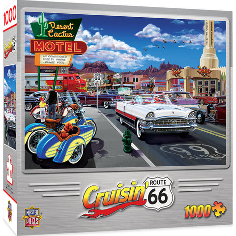 1000-PIECE Drive Through on Route 66 PUZZLE