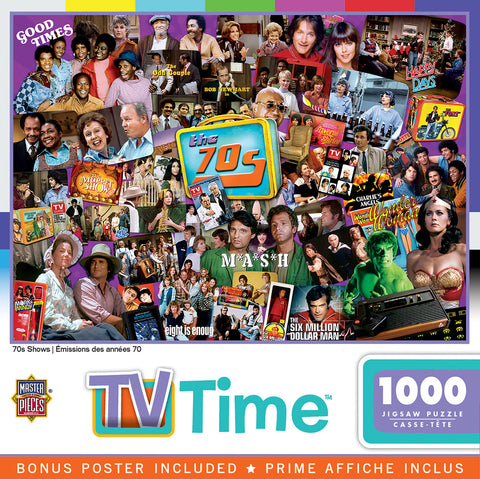 1000-PIECE TV Time - 70s Shows PUZZLE