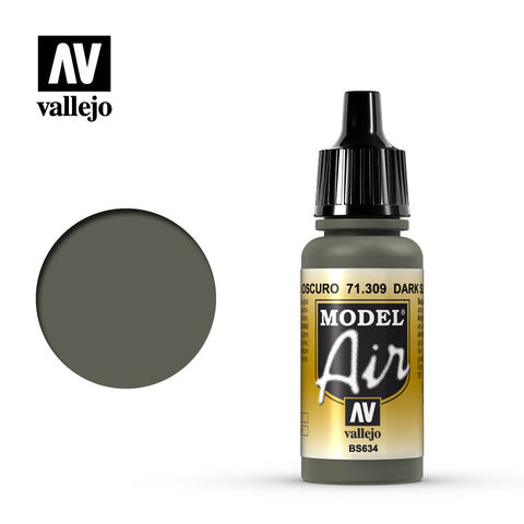 VALLEJO 	17ml Bottle Dark Slate Grey Model Air