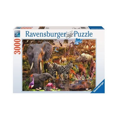 3000-PIECE African Animal World PUZZLE