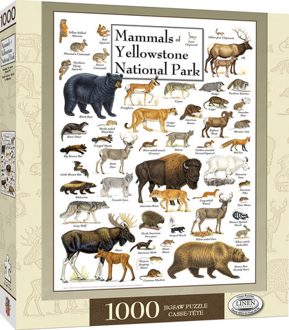 1000-PIECE Mammals of Yellowstone PUZZLE