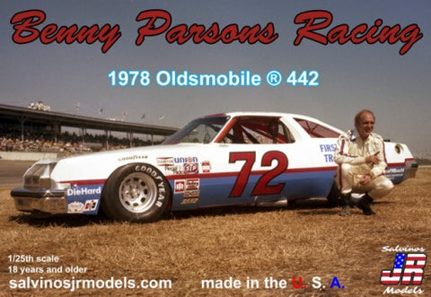 SALVINOS 1/25 Benny Parsons Racing #72 1978 Oldsmobile 442 Race Car