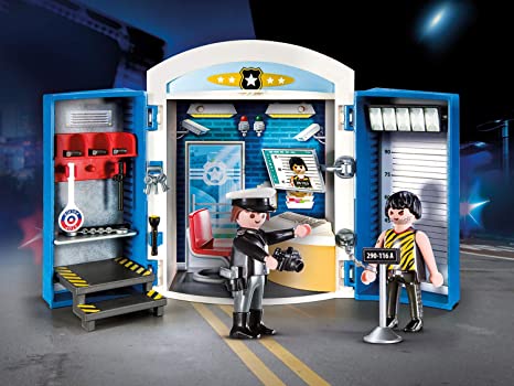 PLAYMOBIL POLICE STATION PLAY BOX