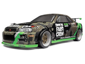 HPI Micro RS4 Drift Fail Crew Nissan Skyline R34 GT-R RTR Ready