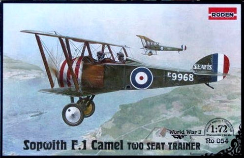 RODEN 1/72 Sopwith F1 Camel 2-Seater Trainer RFC BiPlane