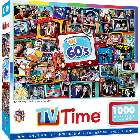 1000-PIECE TV Time - 60s Shows PUZZLE