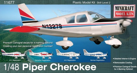MINICRAFT 1/48 Piper Cherokee Aircraft