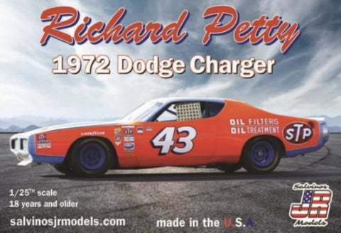 SALVINOS 1/25 Richard Petty #43 1972 Dodge Charger Race Car