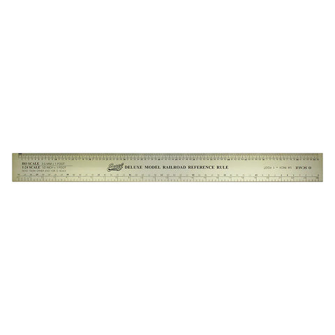 EXCEL Deluxe Model Railroad Ruler, Alum