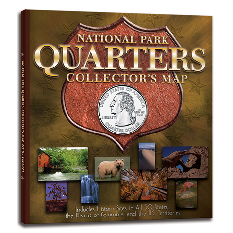 National Park Quarters Collector's Map Coin Folder