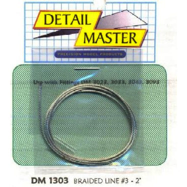 DETEIL MASTER 1/24-1/25 2ft. Braided Line #3 (.035")