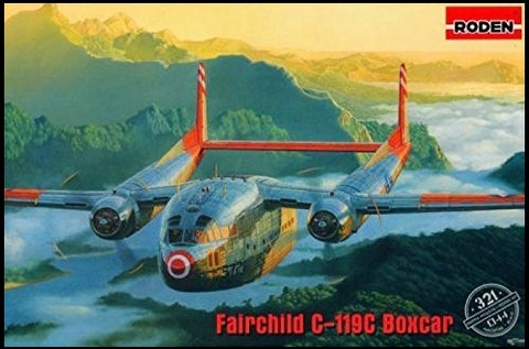 RODEN 1/144 Fairchild C119C Boxcar USAF Transport Aircraft