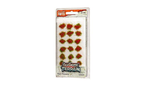 All Game Terrain: Peel 'N Plant Tufts Red Flowers
