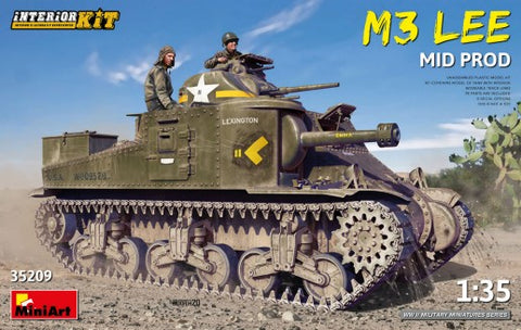 MINIART 1/35 M3 Lee Mid Production Tank w/Full Interior