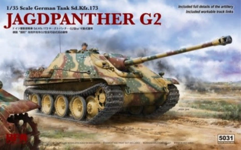 RYE FIELD 1/35 German Jagdpanther G2 SdKfz 173 Tank w/Workable Track Links