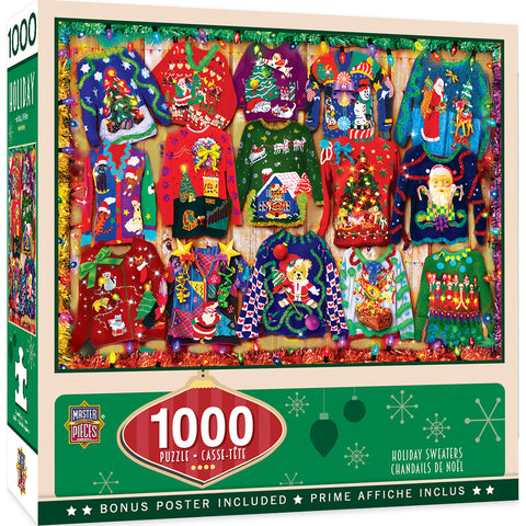 1000-PIECE Holiday Sweaters PUZZLE