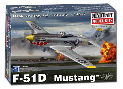 MINICRAFT 1/144 F51D Mustang USAF Aircraft Korean War