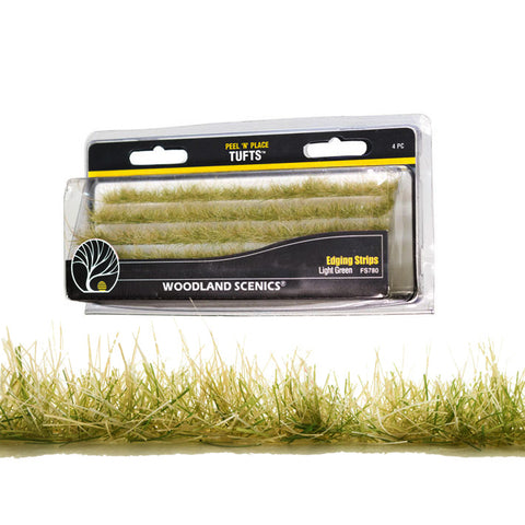 WOODLAND SCENICS Edge Strips Light Green