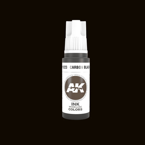 AKI Carbon Black 3G Ink Acrylic Paint 17ml Bottle