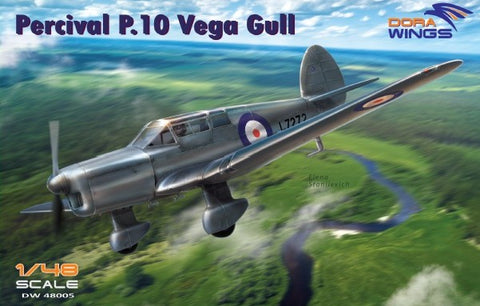 DORA WINGS 1/48 Percival P10 Vega Gull British Four-Seater Aircraft