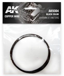AKI Copper Wire 0.45mm x 5 meters (Black)