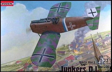 RODEN 1/72 Junkers D I Late German Fighter