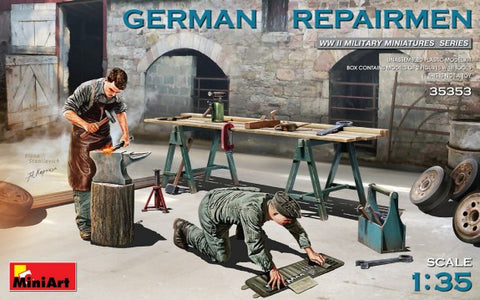 Miniart 1/35 German Repairmen (2) w/Tools